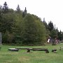 Halte pique-nique sur le bord de la rivière Jacques-Cartier. Petite déception: on longe la rivière mais il faut descendre de l'auto, marcher pour la voir. pas moyen de manger ou de coucher sur le bord-bord.